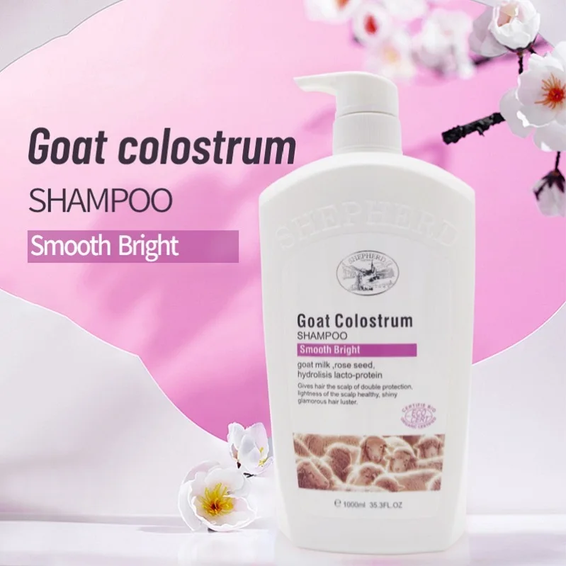 

private label Natural Organic goat Milk Protein smooth bright Camel shampoo, Creamy white