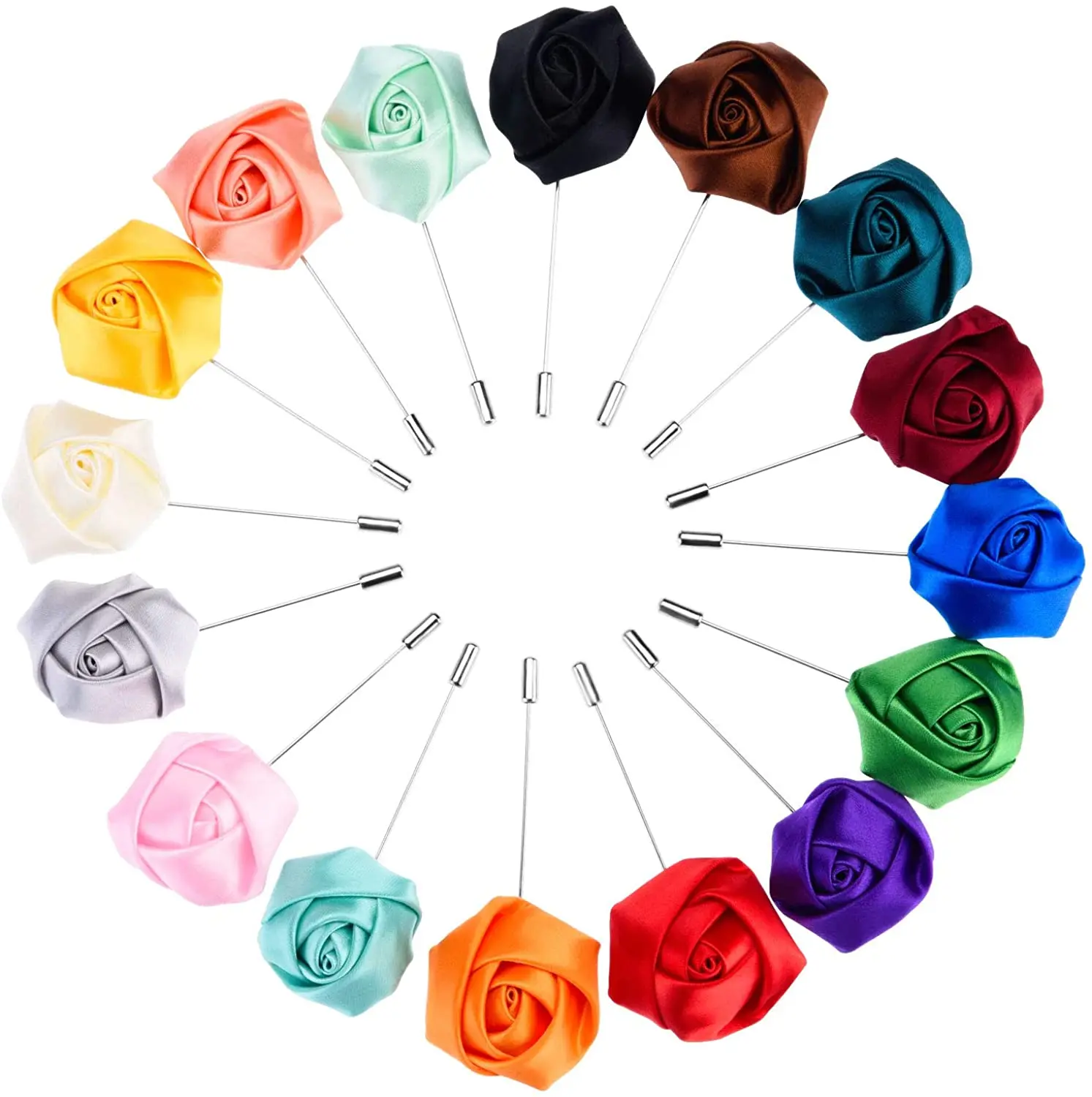 Handmade Satin Boutonniere Pin