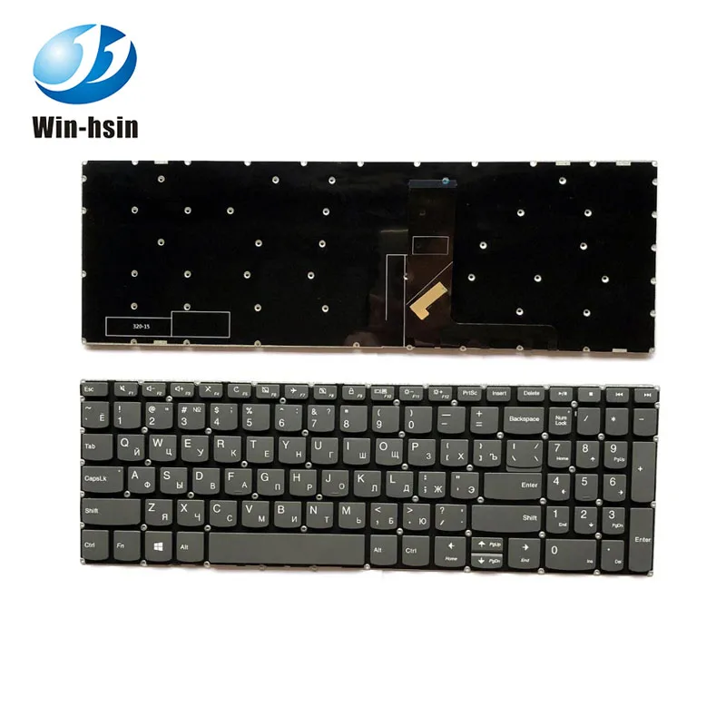 

Laptop keyboard for lenovo deapad 330S-15ARR 330S-15AST 330S-15IKB Russian keyboard Black, Black brown