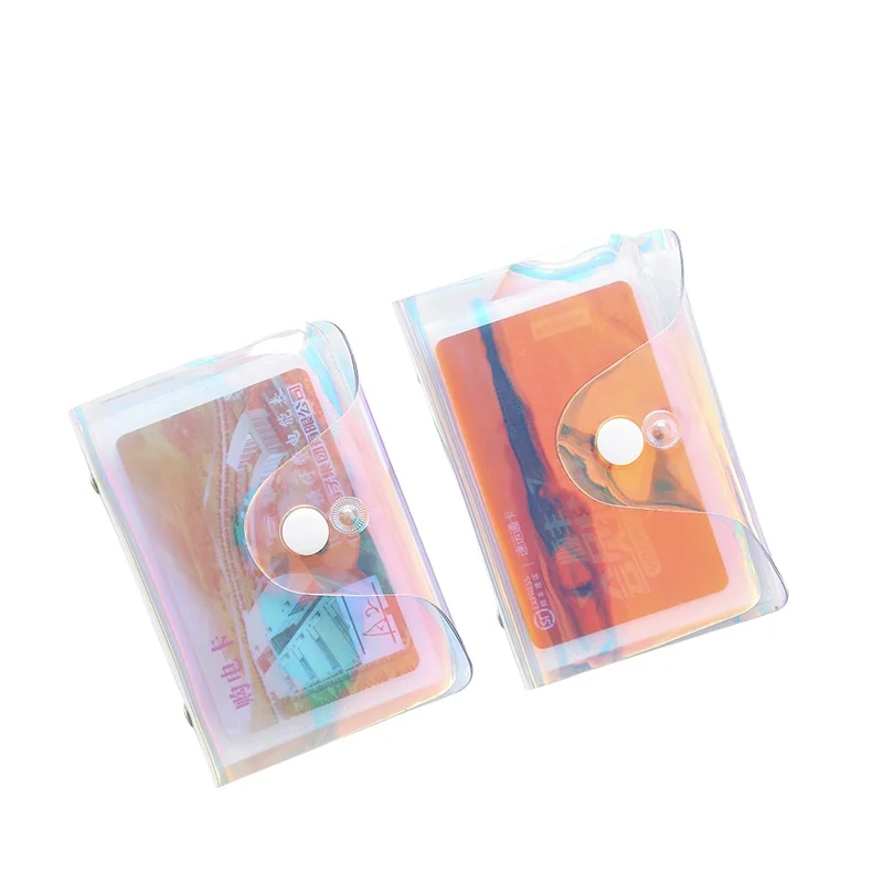 

PVC Portable Transparent Waterproof Gradient Credit Card Card Package