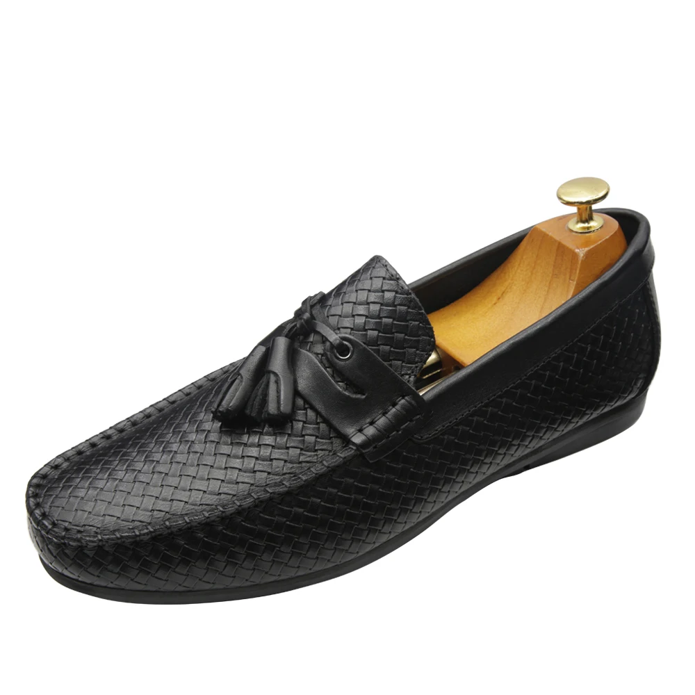 

2021 new Men Slip-on Moccasin Driving Shoes casual black shoe Classic handmade top quality Italian leather driving shoes men