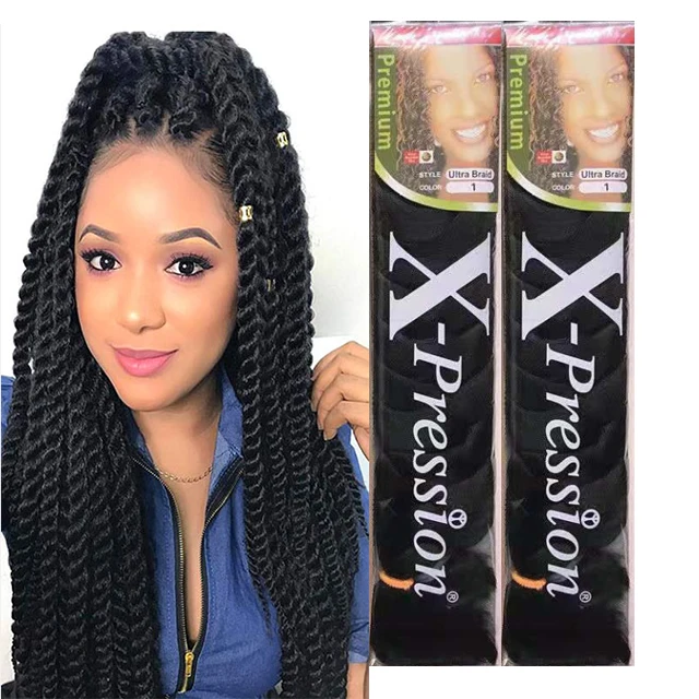 

82inch 165g Synthetic Hair Extensions Ultra Jumbo Braiding Hair Yaki Synthetic Braid expression braiding hair pre stretched