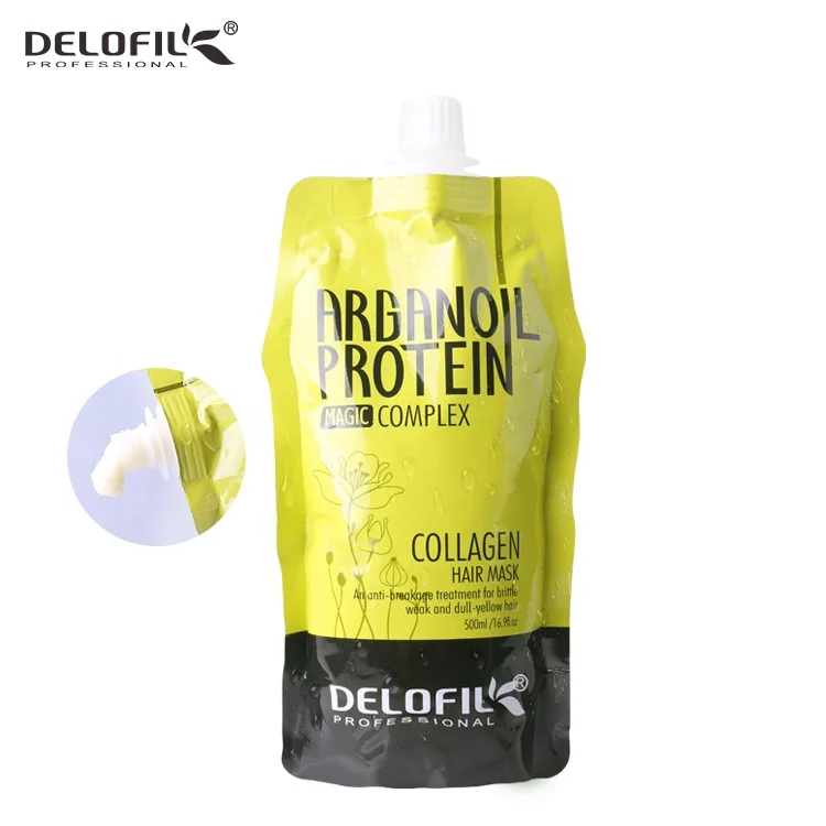 

Professional salon Delofil keratin hair mask gold repair hair mask