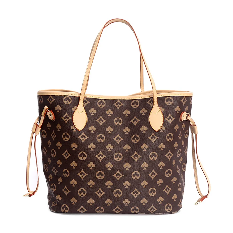 

Hot sell neverfull handbag luxury famous branded bags classical printing ladies handbags women bags, 5 colors