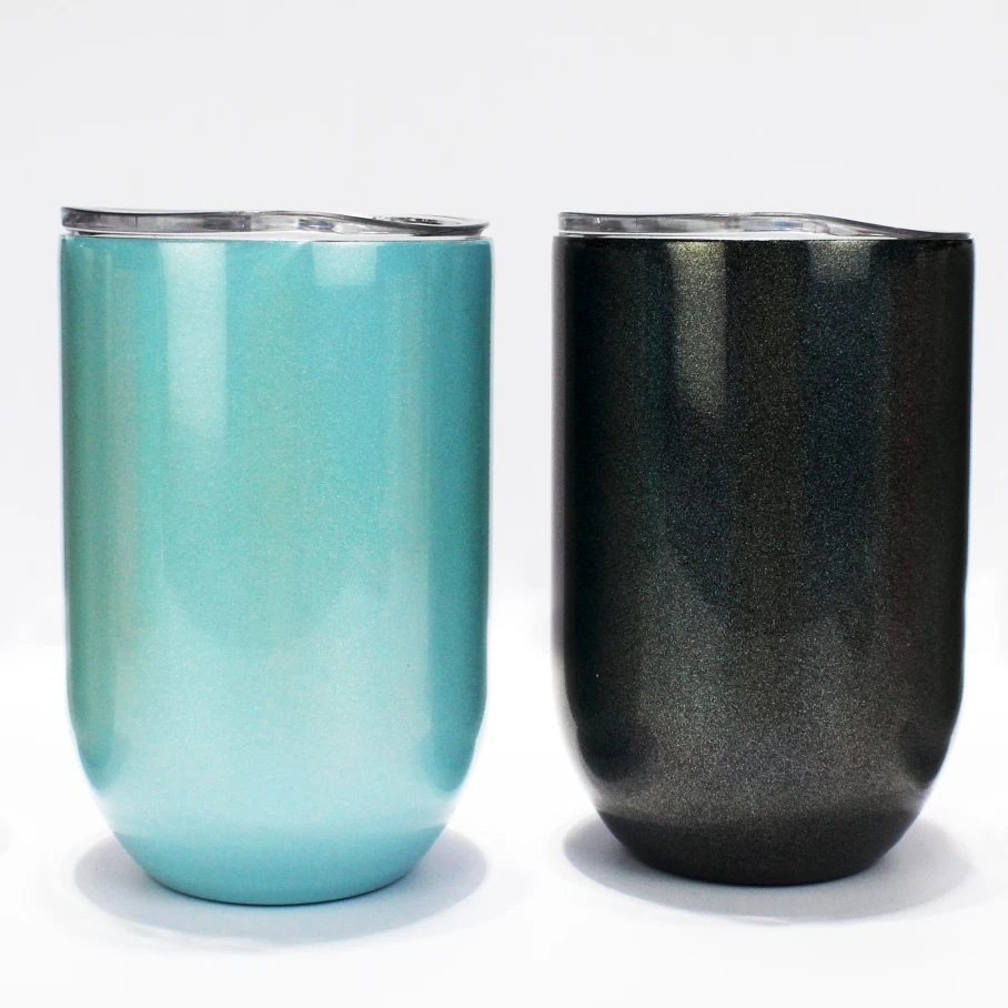 

Office drinking cup sublimation blanks 10 oz wine tumbler gift set, White/red/blue/pink/green/purple/brown