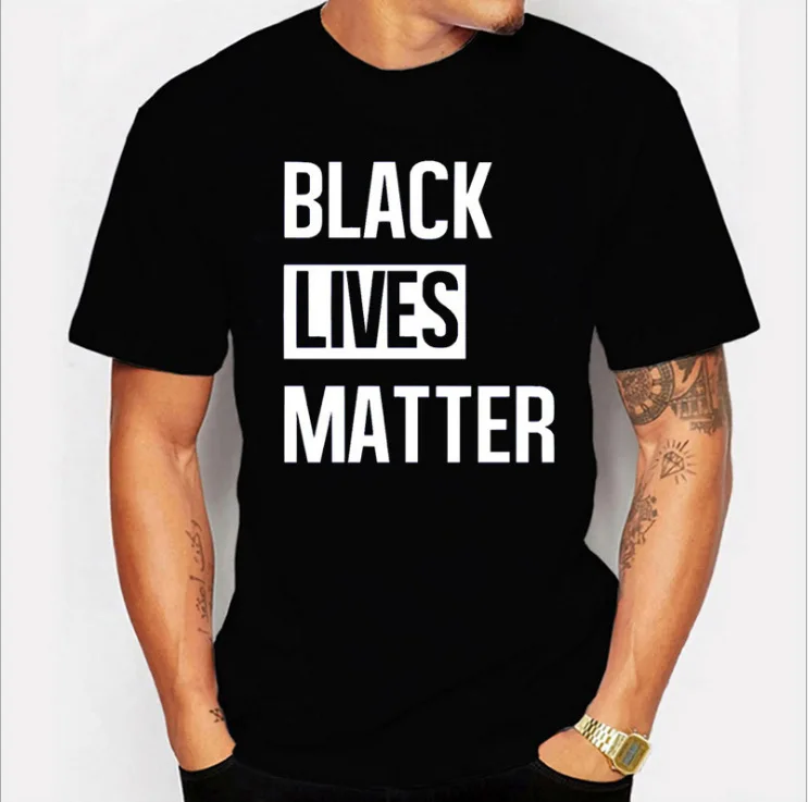 

100% Cotton Unisex T Shirt Tee Custom Printing Black Lives Matter I Can't Breathe T-shirt Summer Casual White Black T-Shirts, Multi colors