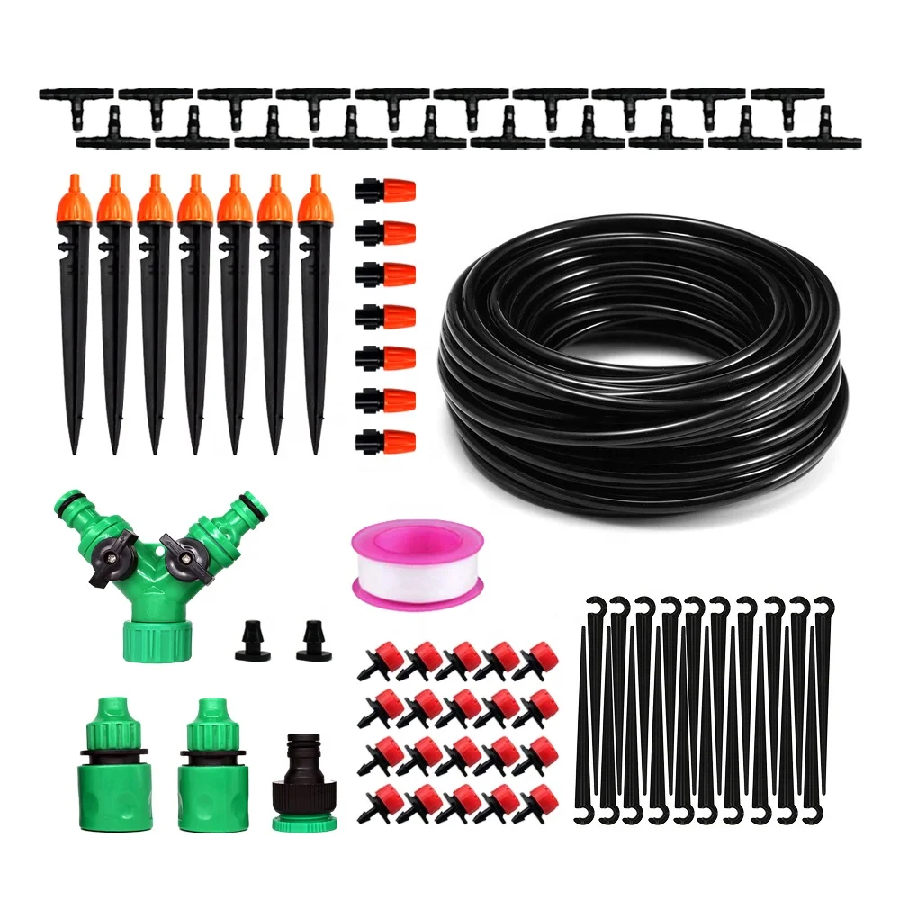 

Cheap Hydroponics Micro Automatic Water Drip Irrigation Kit System For Pot, Black