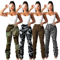 

2020 New Arrivals Bell Bottom Jeans Women Flare Jeans Camo Ripped Jeans 2019 Women Clothes