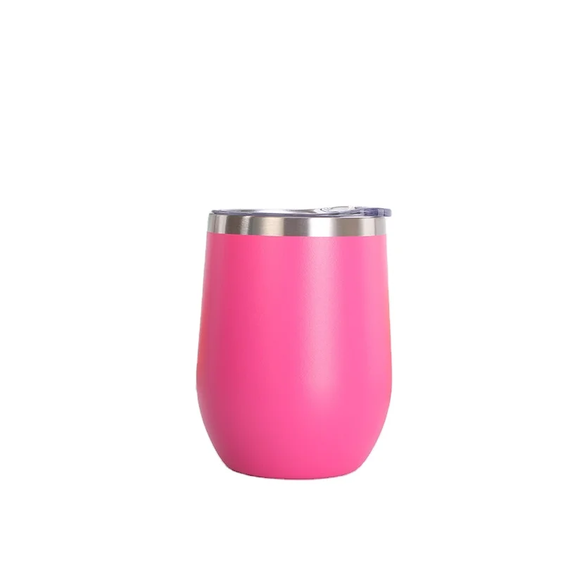 

Stainless Steel Wine Tumblers Coffee Cups Mugs Sublimation Egg Tumbler Double Walled Vacuum Insulated Sublimation
