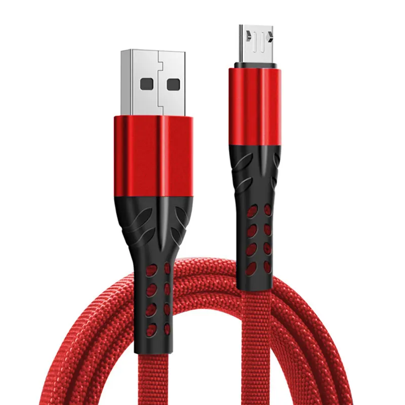 

Hot Selling Leaf design Nylon Braided 3A Flat Usb Charging date Cable 1M 2M Quick Charger Mirco For Samsung S7 S6 Xiaomi Huawei, Black red blue white