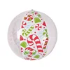 Promotion wholesales custom inflatable christmas emoji design beach ball