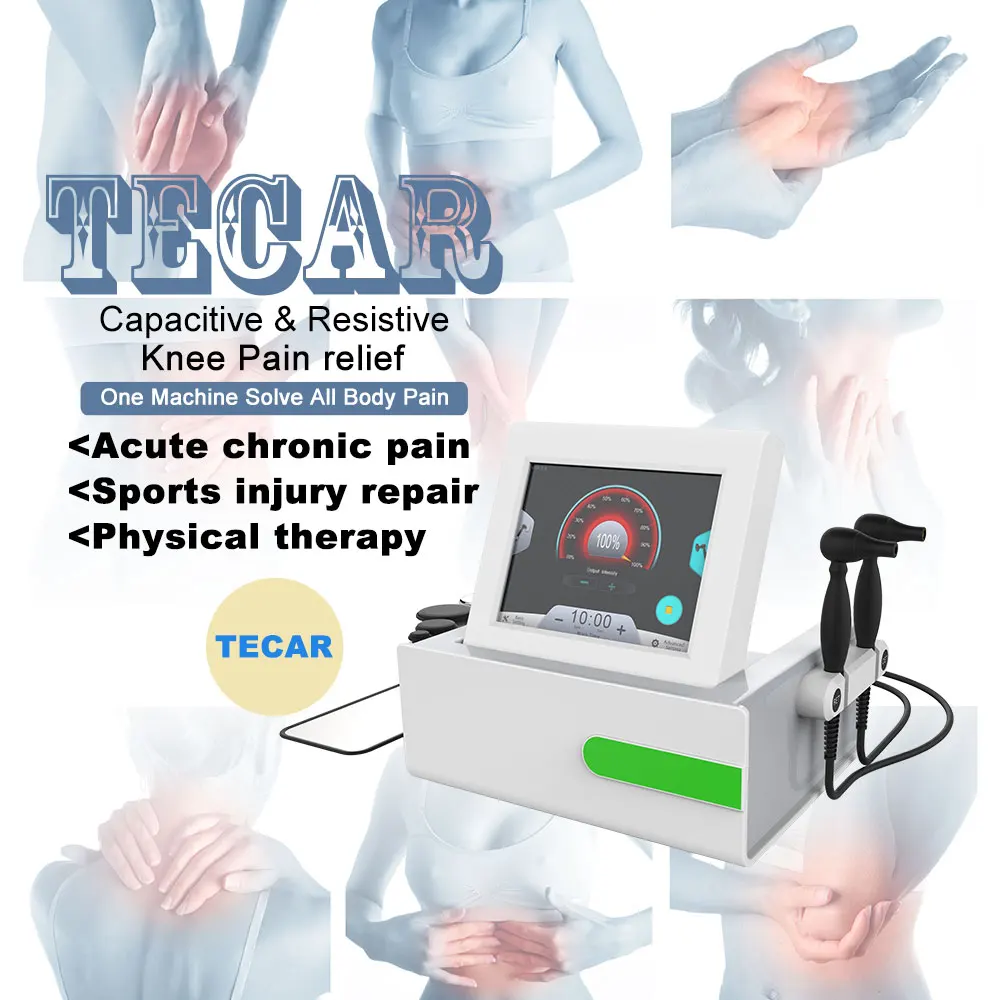 

Radiofrequency RF physiotherapy CET and RET tecar therapy for physiotherapy and beauty skin tightening