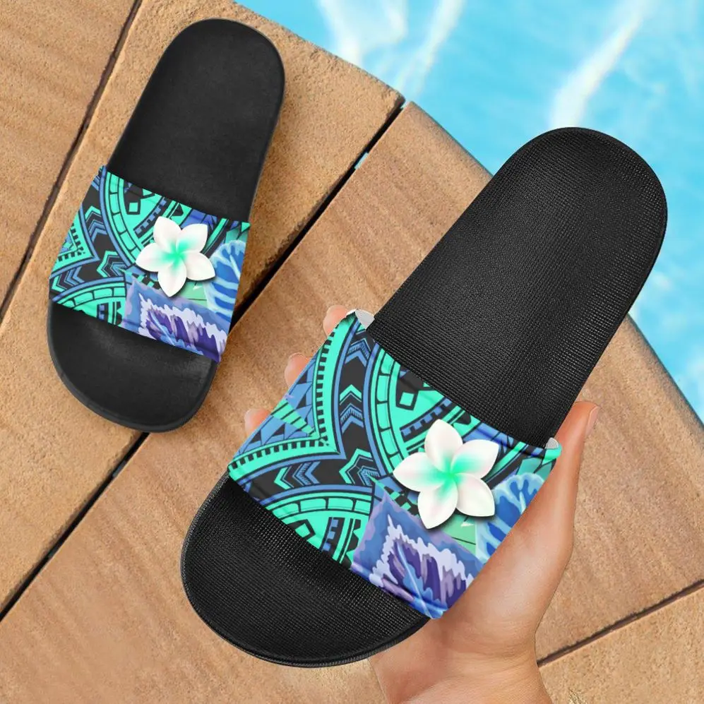 

2020 new polynesian design classic samoan tattoos tribal flowers printing eva slippers men women indoor outdoor comfort sandals, Like picture shows,support custom