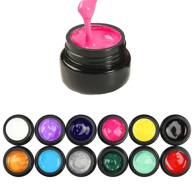 

Bellinails custom private label color paint nail art painting gel, 12 colors