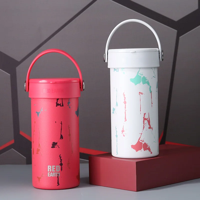 

gint small capacity loop hiking outdoor tumbler water vacuum handle sports sample bottle flask