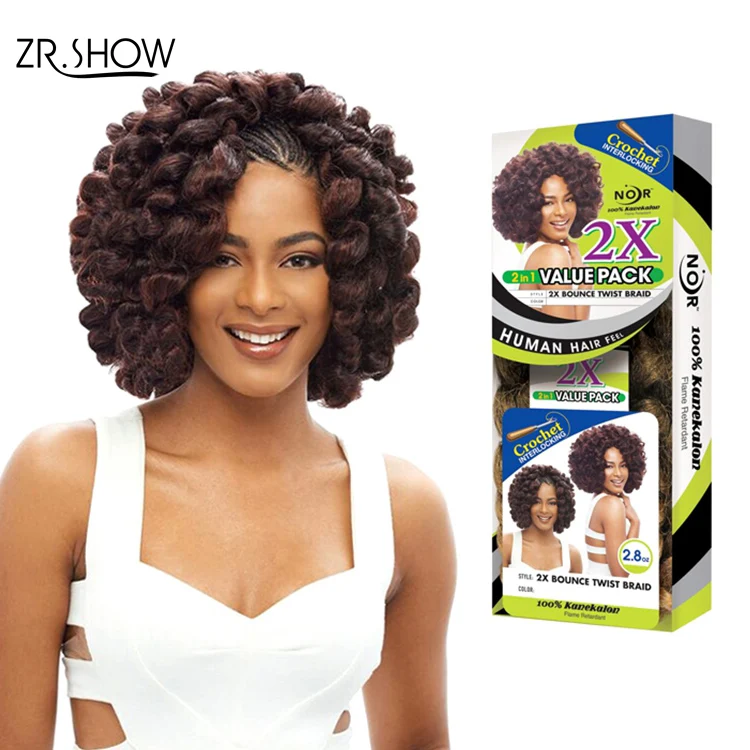 Janet Collection 8 75g Bounce Twist Crochet Braid Jamaican Loose