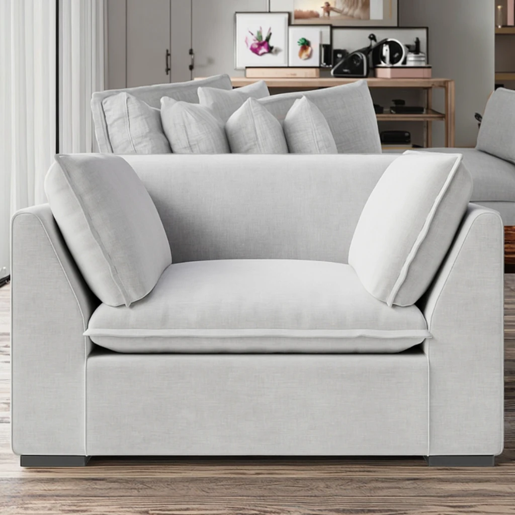 Modern Luxury American Chair Sofa Ferly New Arrival Home Furniture Simple Leisure Fabric for Apartment Hotel Villa