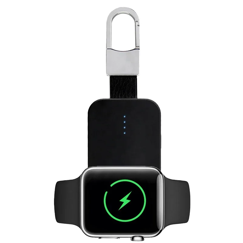 

Portable Travel Keychain Mini 1000mAh power bank wireless charger for Iwatch fast charging power banks for apple watch 1 2 3 4