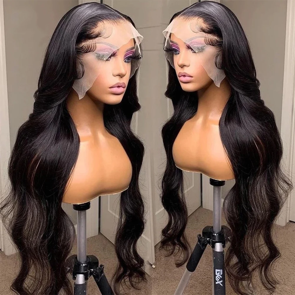 

Best sale 13x4 lace frontal wig top quality transparent lace frontal wigs 12A pre plucked human lace front wig in guangzhou