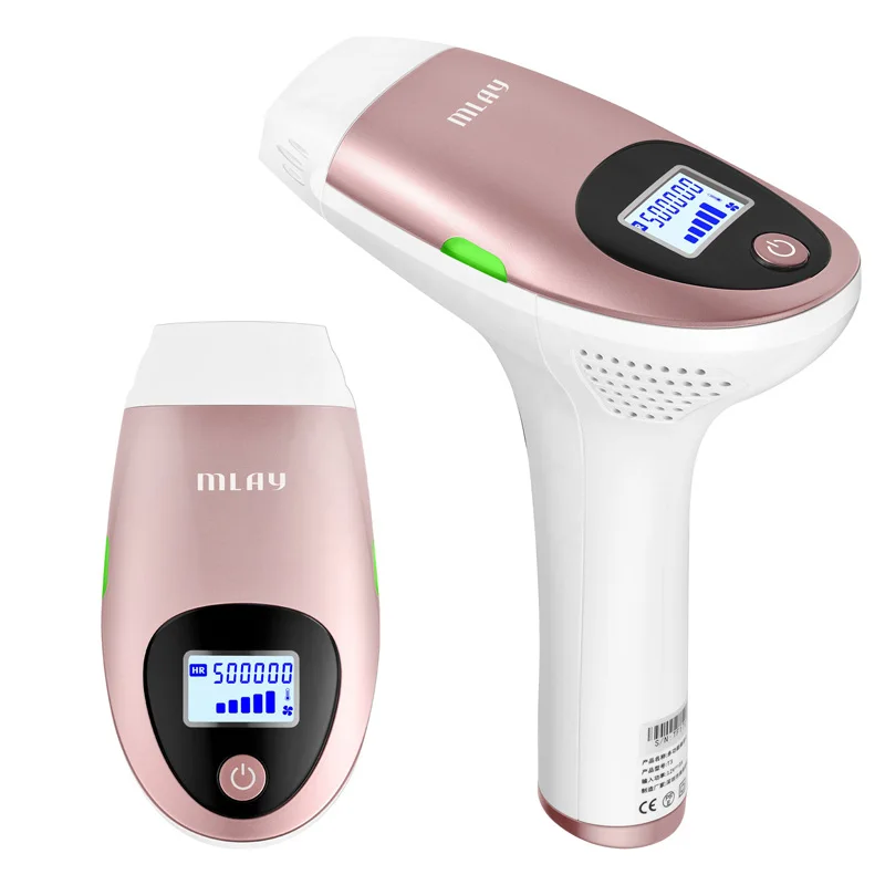 

Home Portable Permanently Skin Rejuvenation MLAY Laser IPL Ice Sense Hair Removal Device, Pink,blue,pink