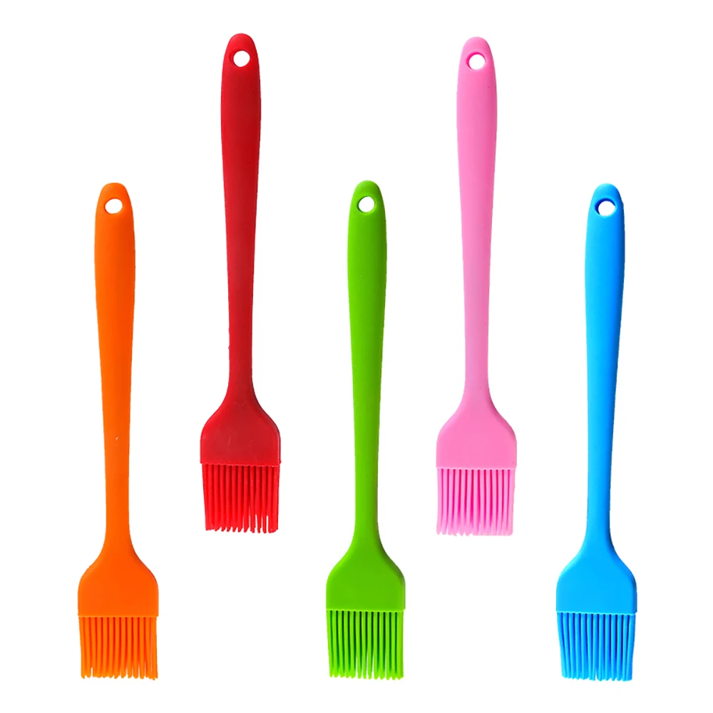 

Eco-friendly hot sell bakeware tools silicone bbq basting brush long handle baking oil brush