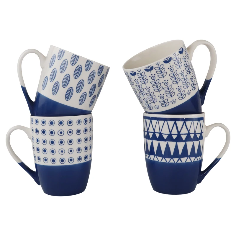 

Hot selling luxury coffee cup 12oz ceramic mug Custom Printed Coffee Ceramic Mugs Ceramic Cup, White color