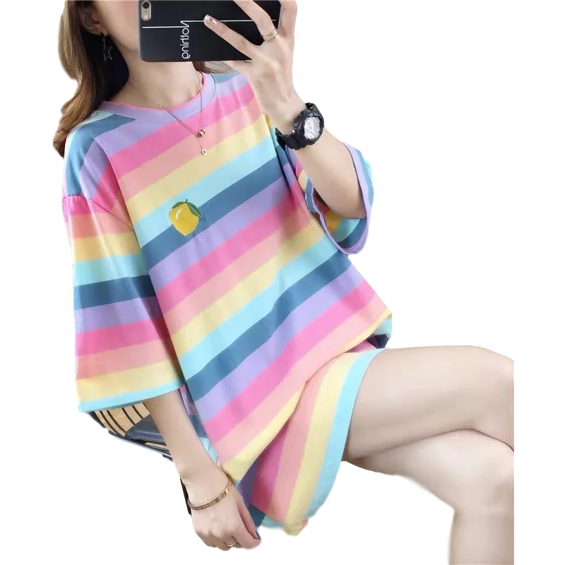 

2020 best quality fashion design cute printing oversize women t-shirt