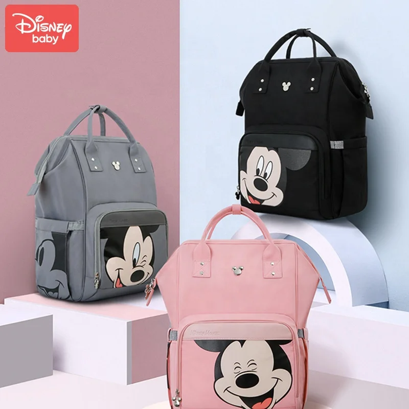 

Genuine Disney FAMA Factory Mickey Baby Bottle Insulation Bag Mummy Diaper Bag Mommy Backpack for Women, Pink,black,gray,red
