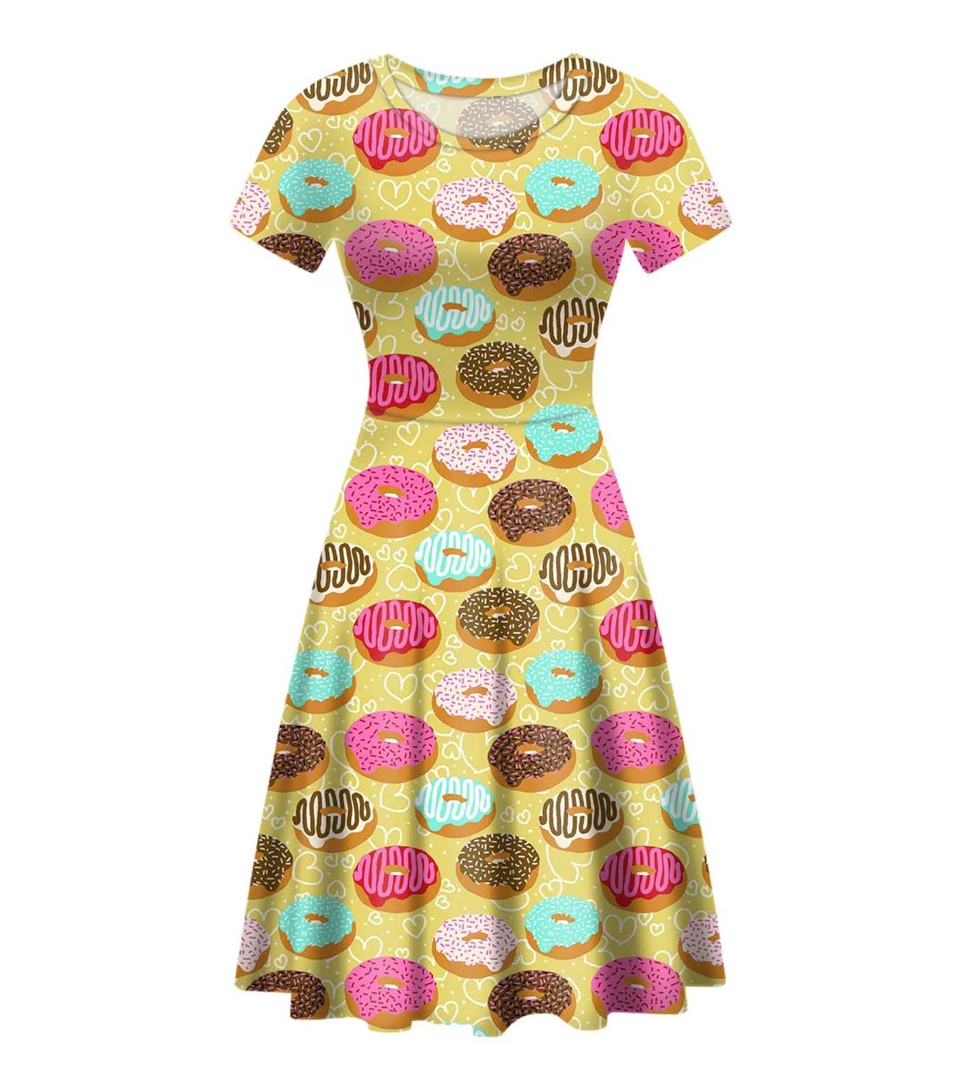 

3D Printed Tshirt Dresses for Women 2021 Floral Summer O-Neck Short Sleeve T Shirt Tunic Summer Dress