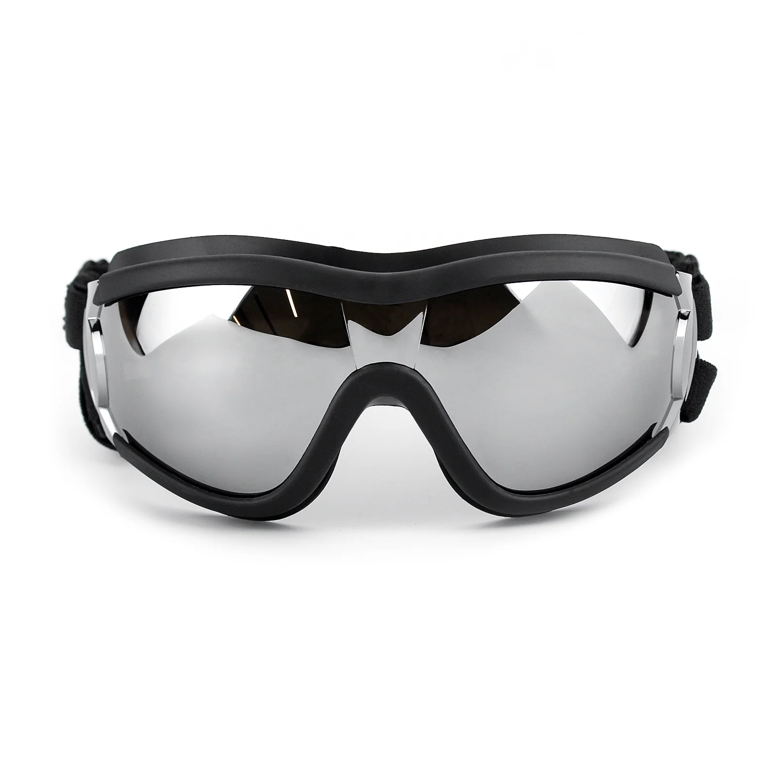 Large UV Pet Sunglasses Pet Glasses with Adjustable Straps for Pets Medium-large Dogs ( Silvery )