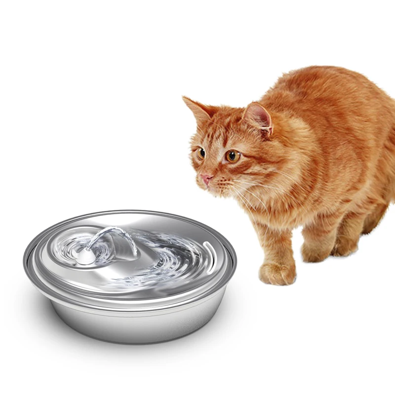 

New Arrival Pet Water Fountain Cat Drinking Fountain Stainless Steel Bowls