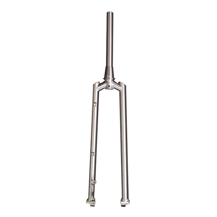 

26" 27.5" 29" Titanium bicycle fork with tapered steer tube For Mountain Bike tapered fork, Silver