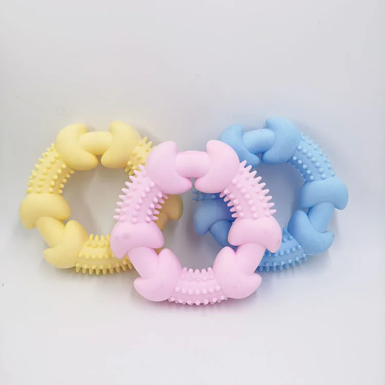 

New design factory TPR rubber chew teeth cleaning dog toy pet training toy, Picture showed