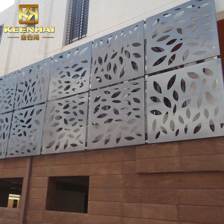 Decorative Aluminum Sheet Metal Fence Metal Solid Panel For Garden