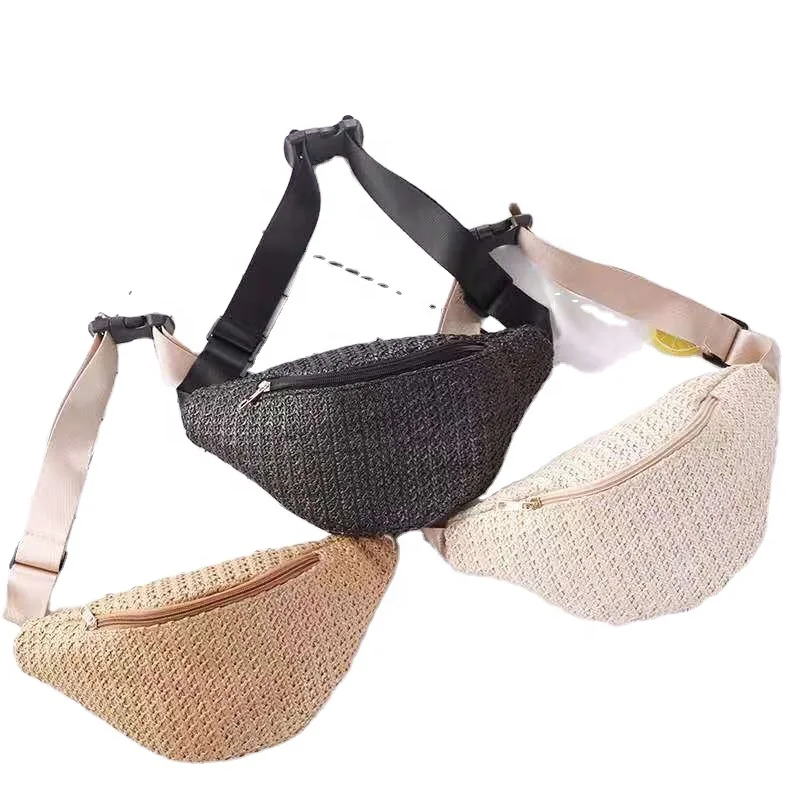 

Ellyson Production and wholesale fashion summer eco-friendly straw woven sports pockets