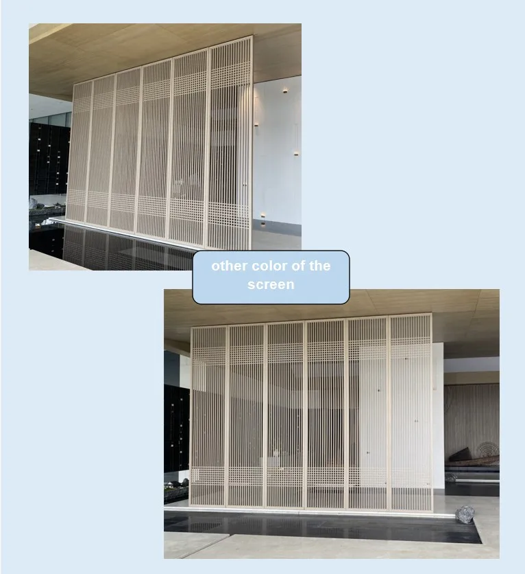Stainless Steel screen Living Room Freestanding Wall Panel Divider High End Customized Metal divider Designs