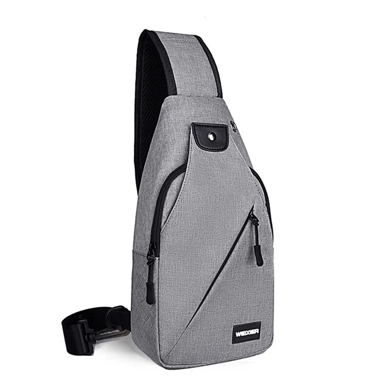 

W1064 Men shoulder bag lightweight backpack waterproof chest bag messenger multi-pocket men's bag