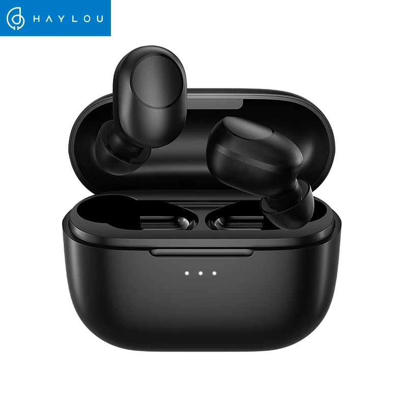 

Original Haylou GT5 Wireless Charging TWS Earphones AAC HD Stereo Sound,Smart Wearing Detection, 24hr battery life, Black