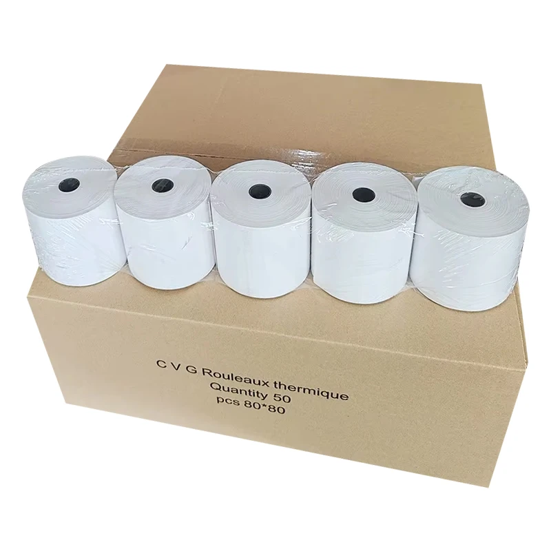 Chinese Supplier Blank Till Rolls 80mm 80x80 57x40 Thermal Printer Paper Rolls