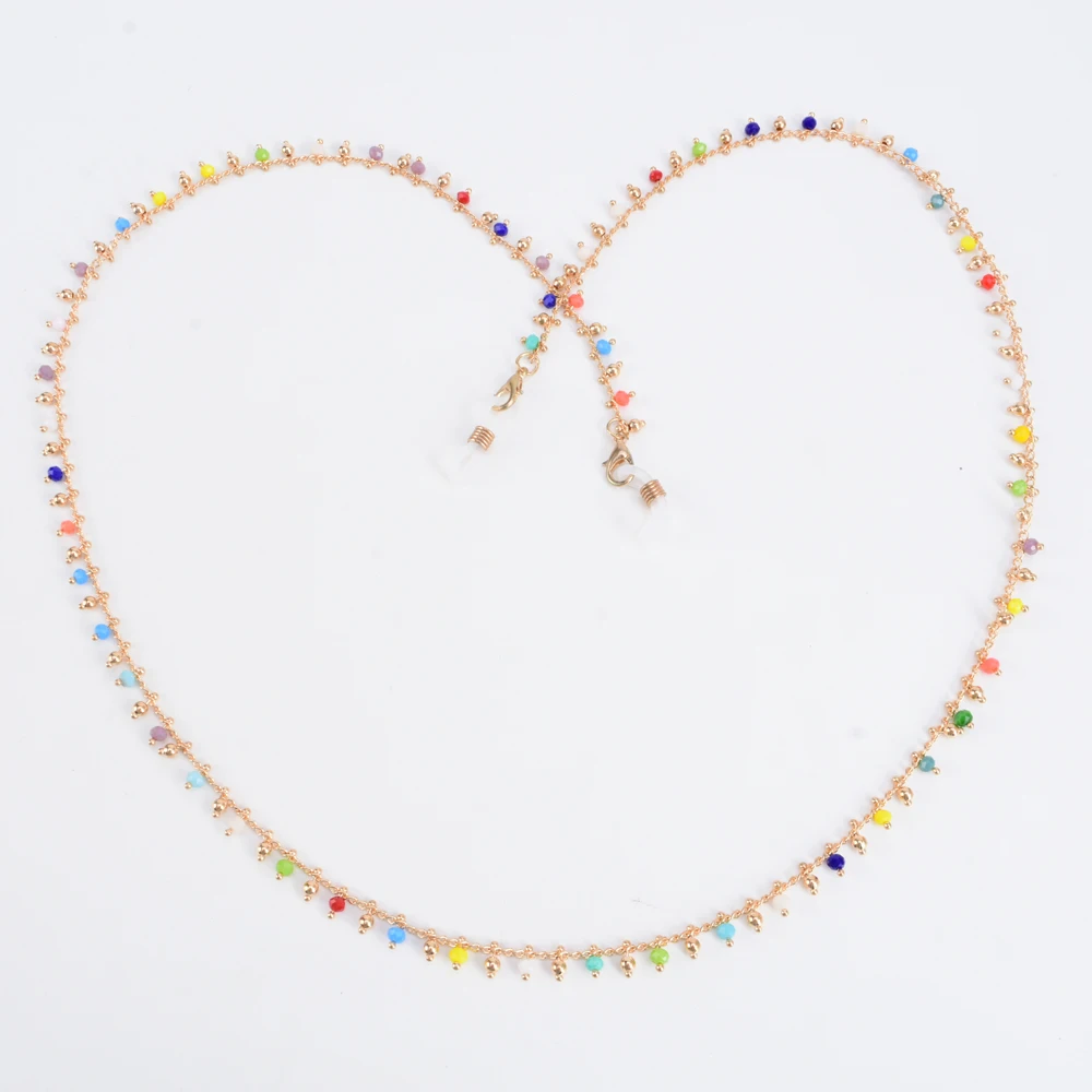 

#26 Hot Selling Sunglasses Chain Rainbow Color Sunglasses Chain Holder Glasses Chain, As picture