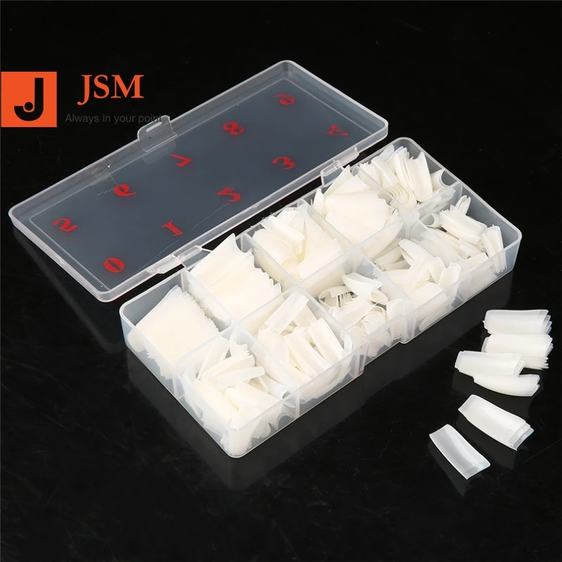 

500pcs/box Nail Full , Half, French Tips , Salon long stiletto tips, OEM, Picture