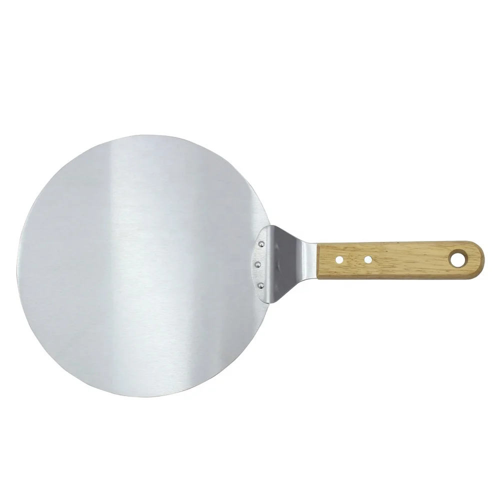 
10 inch wood handle Stainless steel pizza shovel pizza peel pizza turner 