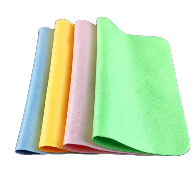 

High quality Chamois Glasses Cleaner 150*175mm Microfiber Glasses Cleaning Cloth For Lens Phone Screen Clean, 4 colors