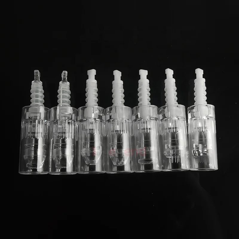 

Replaceable e needle head for N2/M5/m7 Derma pen cartridge disposable 9/12/24/36/42pins 3D/5D round Nano silicon needles