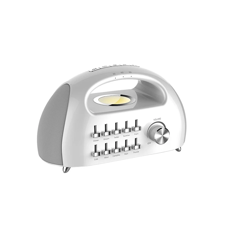 

2021 White Noise Machine Fashionable Natural Sounds Rechargeable Battery Power with USB