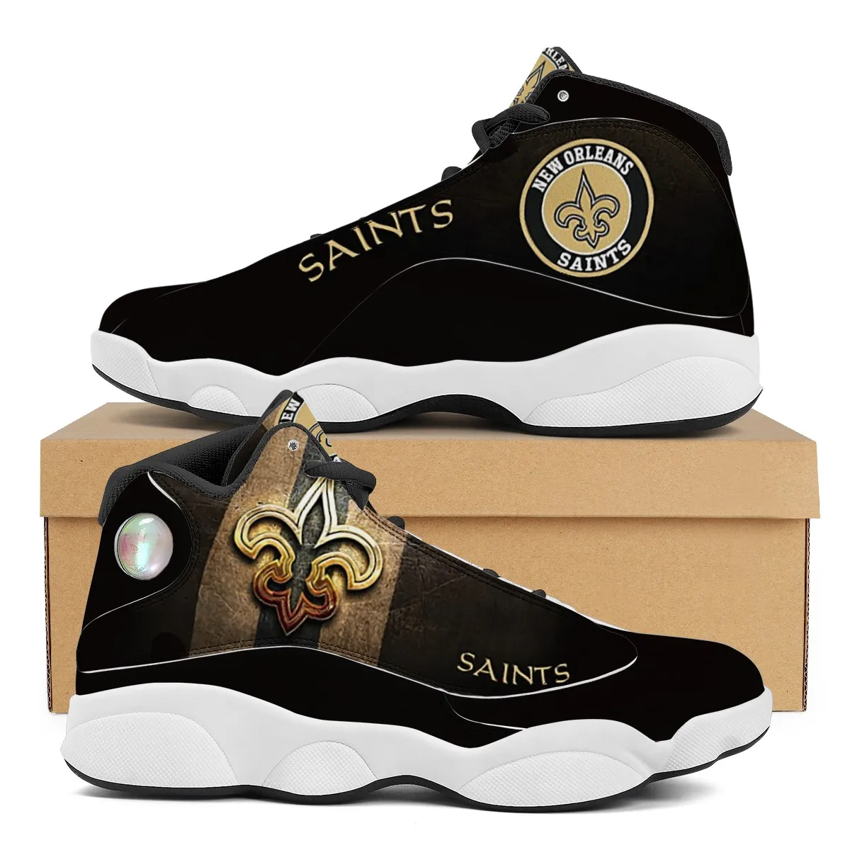 

Wholesale New Saints Custom Name Print Logo Design Sport Fashion Sport Sneakers Unisex Breathable Football Team Casual Shoes