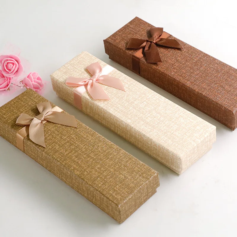 Pen Gift Box Empty Pen Case with Lid Cardboard Ballpoint Fountain Pen Display Box for Jewelry Collection Gift Packaging