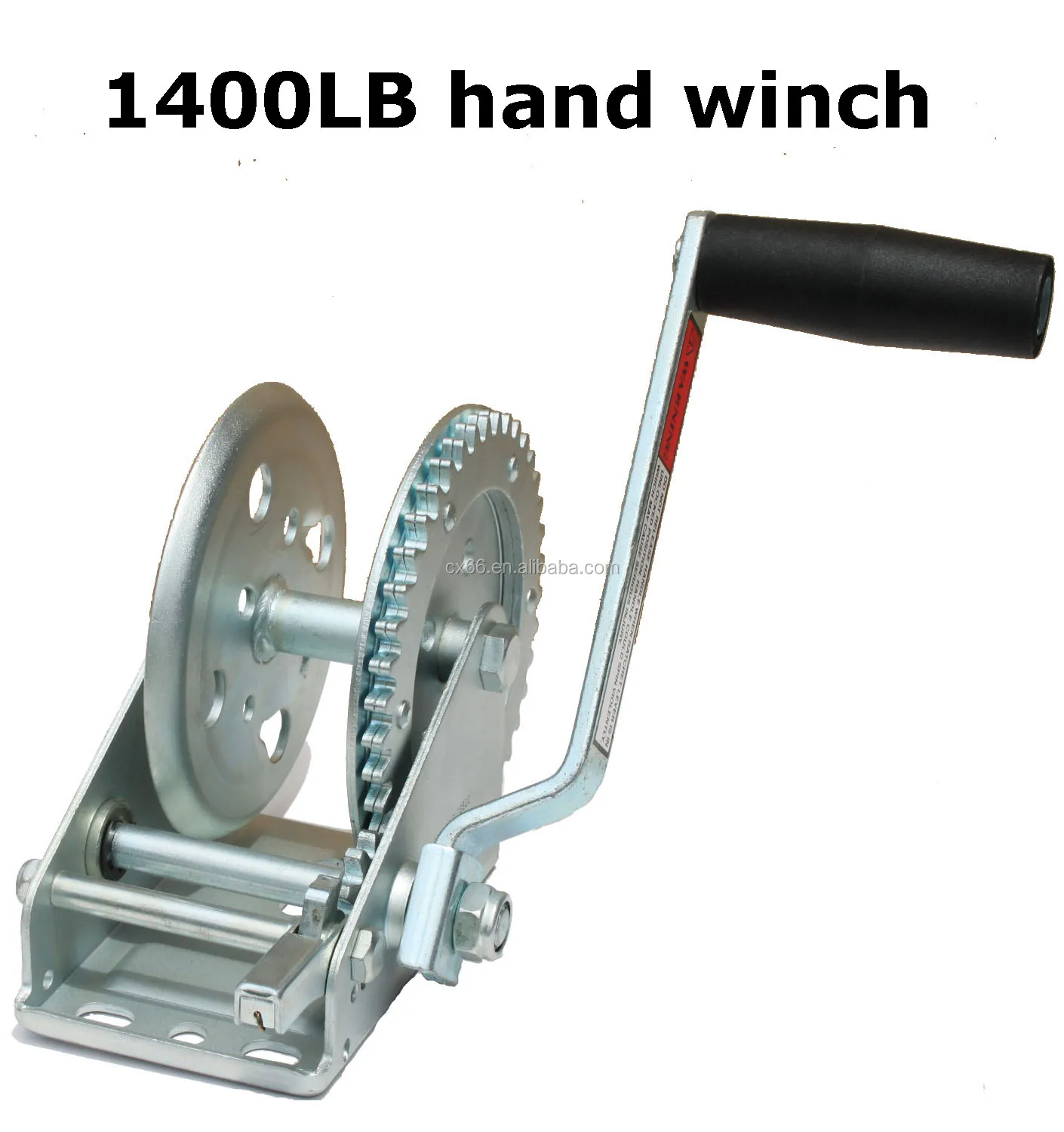 Changxin 1400 Lbs Gear Hand Operated Winch Rope Manual Winch For Boat