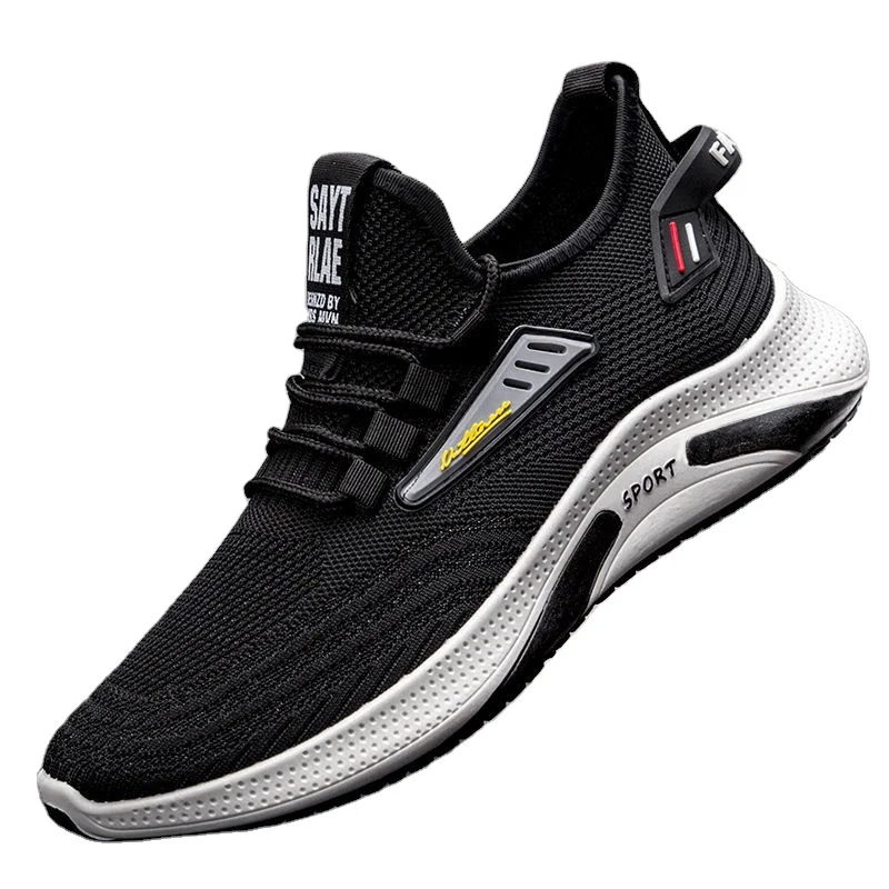 

low price casual shoes men soft running shoes for men light weight fashion sport shoes, Custom ( black&red)