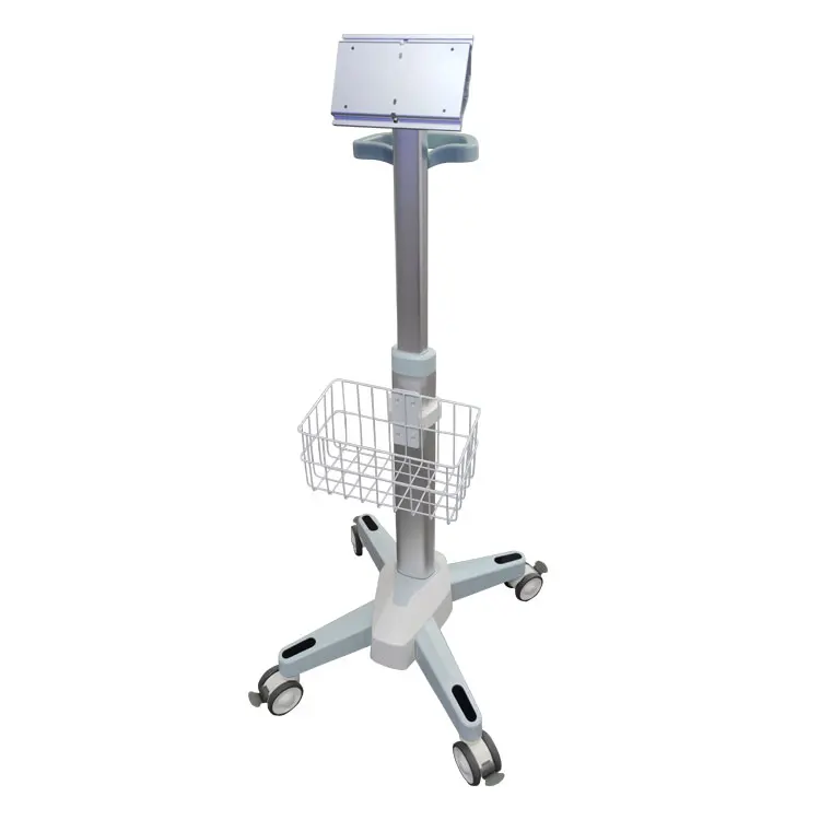 product laptops carts medical emergency equipment movable carts table monitor with wheels drawers hospital trolley-62